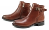 Tommy Hilfiger Leather Flat Bootie Bruin TOM06